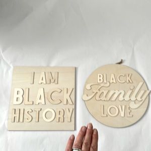 Black history DIY wooden decorative sci-fi’s